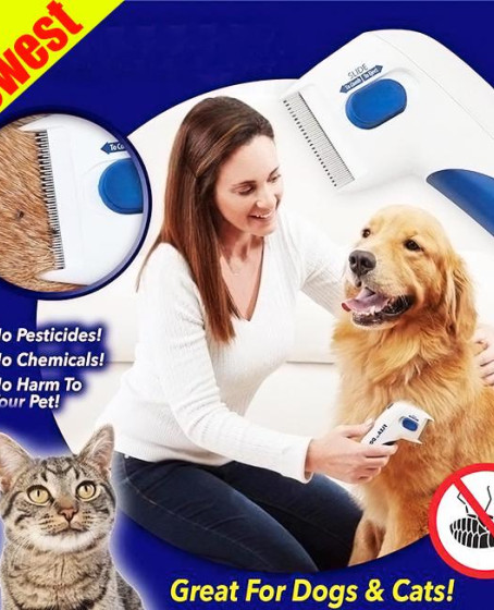 Flea Doctor Kedi ve Köpekler için Pilli Pire Tarağı