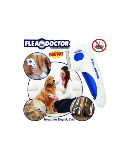 Flea Doctor Kedi ve Köpekler için Pilli Pire Tarağı