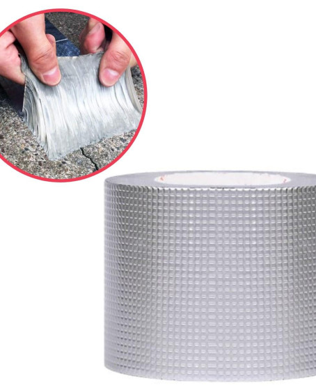 Folyo Kauçuk Bant Yapışkanlı Su Geçirmez Çatı Boru Tamir Bandı (2Metre x 10 Cm) Folyo Kauçuk Bant Yapışkanlı Su Geçirmez Çatı Boru Tamir Bandı (2Metre x 10 Cm)