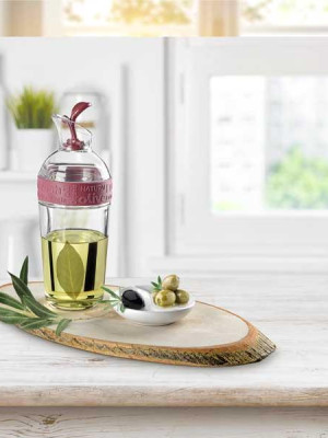 Cam Yağdanlık Fresh Ölçülü Yağ Şişesi Yağdanlık