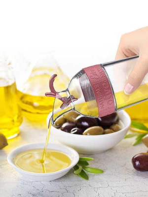 Cam Yağdanlık Fresh Ölçülü Yağ Şişesi Yağdanlık