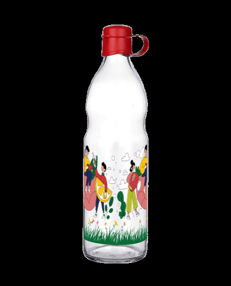 Frido Desenli Cam Suluk 1000 ML Frido Desenli Cam Suluk 1000 ML