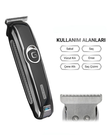 G Power Şarjlı Traş Makinesi Sakal Ense Vucüt Kılı Tıraş Makinası G Power Şarjlı Traş Makinesi Sakal Ense Vucüt Kılı Tıraş Makinası