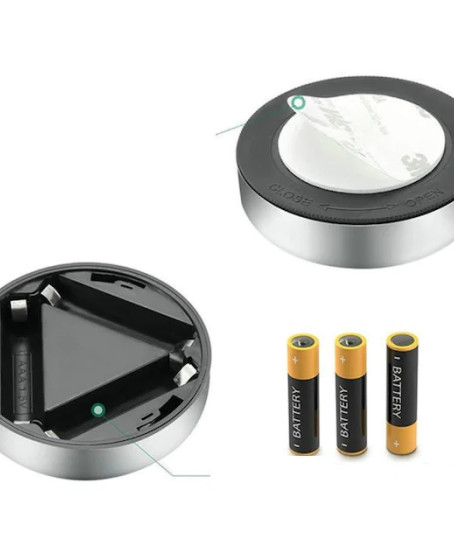Gardrop - Çekmece - Dolap Köşe Aydınlatıcı Kablosuz Pilli Led Spot Mutfak Lamba Stick Gardrop - Çekmece - Dolap Köşe Aydınlatıcı Kablosuz Pilli Led Spot Mutfak Lamba Stick