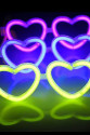 Glow Kalpli Fosforlu Gözlük 6’lı Renkli Set – Neon Parti