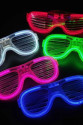 Glow Model Led Işıklı Parti Gözlüğü 3 Modlu 5 Renk 5 Adet