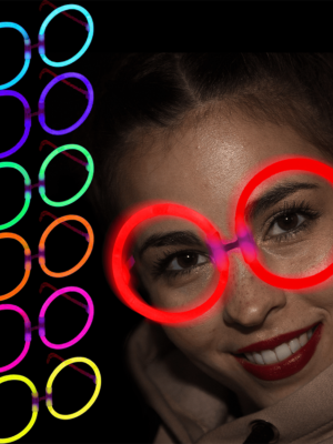 Glow Parti Gözlüğü Glow Partisi Yuvarlak Şekilli Fosforlu Gözlük 6 Adet Glow Parti Gözlüğü Glow Partisi Yuvarlak Şekilli Fosforlu Gözlük 6 Adet
