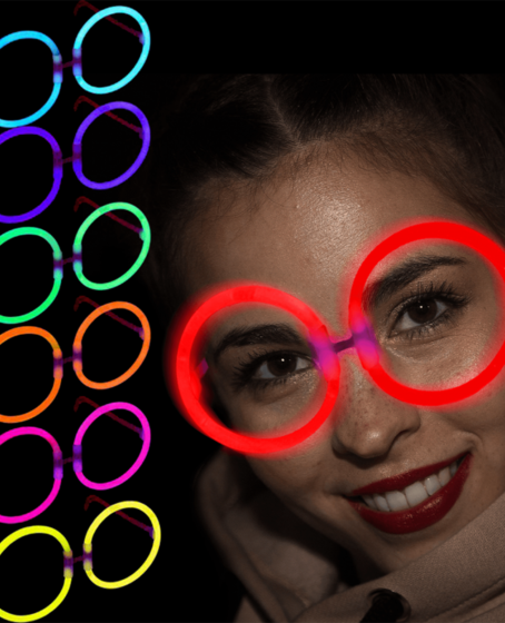Glow Parti Gözlüğü Glow Partisi Yuvarlak Şekilli Fosforlu Gözlük 6 Adet Glow Parti Gözlüğü Glow Partisi Yuvarlak Şekilli Fosforlu Gözlük 6 Adet