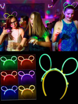 Glow Taç Fosforlu Taç Karışık Renk 12 Adet Glow Taç Fosforlu Taç Karışık Renk 12 Adet
