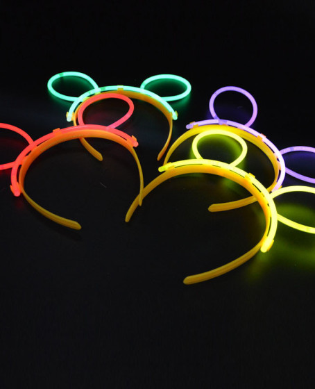 Glow Taç Fosforlu Taç Karışık Renk 12 Adet