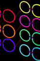 Glow  Yuvarlak Gözlük - Glow Partisi Gözlükleri - Glow Gözlük 12 Adet
