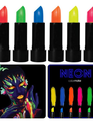 GlowPaint 6’lı Neon Boya – UV Işıkta Parlayan Makyaj Seti