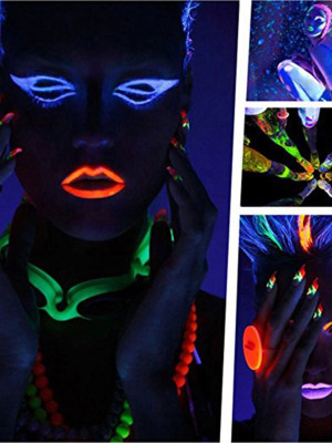 GlowPaint 6’lı Neon Boya – UV Işıkta Parlayan Makyaj Seti