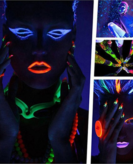 GlowPaint 6’lı Neon Boya – UV Işıkta Parlayan Makyaj Seti