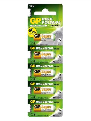 GP 23A 12V Alkalin Pil 5'li Paket GP 23A 12V Alkalin Pil 5'li Paket