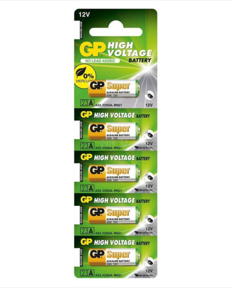 GP 23A 12V Alkalin Pil 5'li Paket