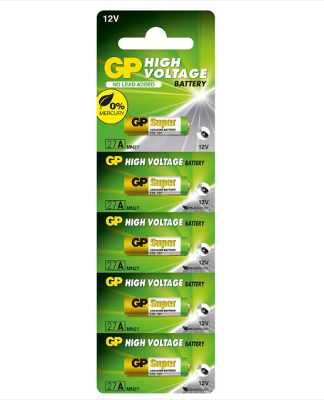 GP 27A 12V Alkalin Pil 5'li Paket
