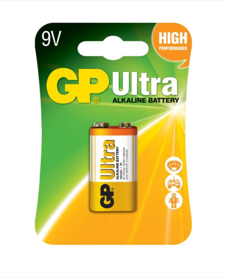 GP 9V Ultra Alkalin Pil
