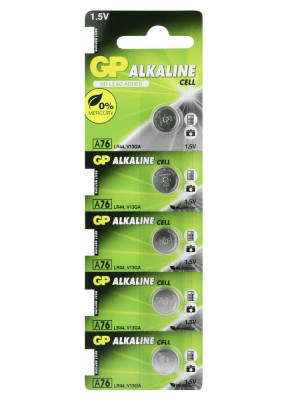 GP LR44 A76 1.5V Alkalin Pil 5'li Paket