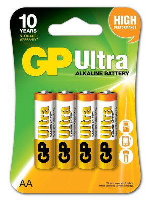 GP Ultra Alkalin AA Kalem Pil 4lü