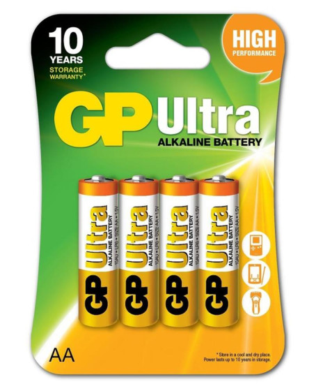 GP Ultra Alkalin AA Kalem Pil 4lü