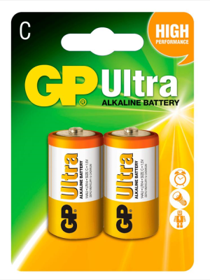 GP Ultra Alkalin C Orta Pil 2li GP Ultra Alkalin C Orta Pil 2li