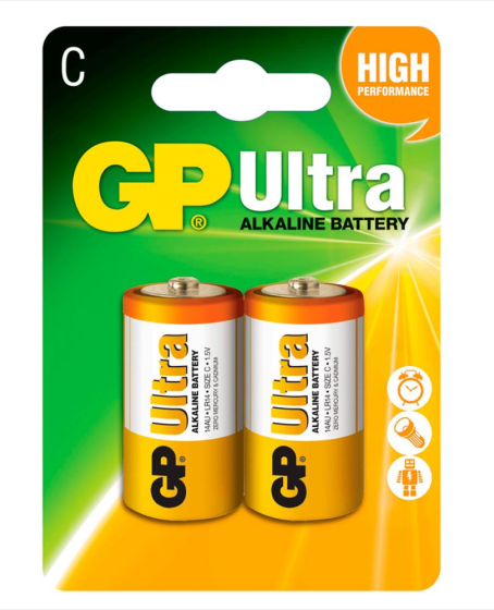 GP Ultra Alkalin C Orta Pil 2li