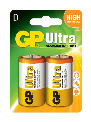 GP Ultra Alkalin D Büyük Boy Pil 2li GP Ultra Alkalin D Büyük Boy Pil 2li