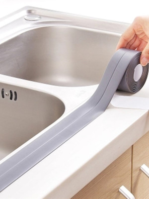 Gri Su Sızdırmaz Bant Lavabo Küvet Kenar Bandı (3.2m) Gri Su Sızdırmaz Bant Lavabo Küvet Kenar Bandı (3.2m)