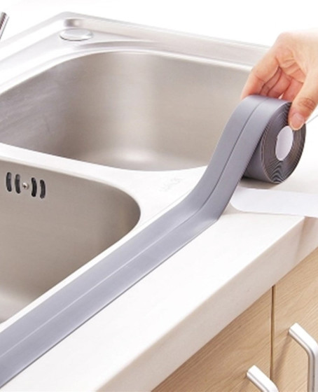 Gri Su Sızdırmaz Bant Lavabo Küvet Kenar Bandı (3.2m) Gri Su Sızdırmaz Bant Lavabo Küvet Kenar Bandı (3.2m)