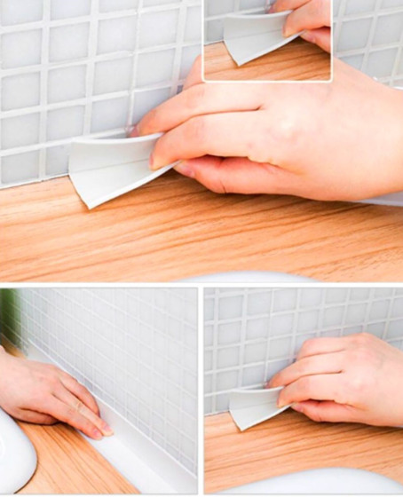 Gri Su Sızdırmaz Bant Lavabo Küvet Kenar Bandı (3.2m) Gri Su Sızdırmaz Bant Lavabo Küvet Kenar Bandı (3.2m)