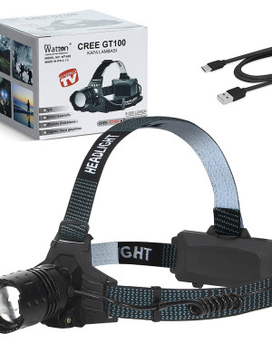 GT100 Led Şarjlı Kafa Lambası WT-628