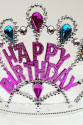 Gümüş Renk Happy Birthday Yazılı Doğum Günü Tacı 60 cm Gümüş Renk Happy Birthday Yazılı Doğum Günü Tacı 60 cm