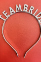 Gümüş Renk Team Bride Taç Plastik – Gelin ve Nedime Tacı