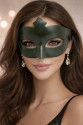 Haki Yeşil Gizemli Masquerade Maskesi
