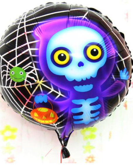 Halloween İskelet Hayalet Folyo Balon 18 inç