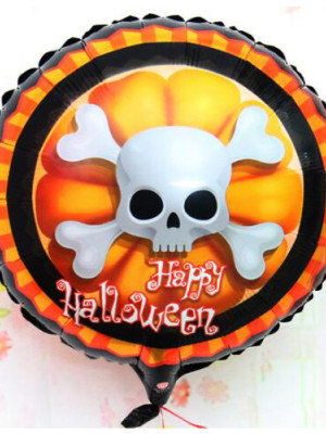 Halloween İskelet Kuru Kafa Folyo Balon 18 inç Halloween İskelet Kuru Kafa Folyo Balon 18 inç