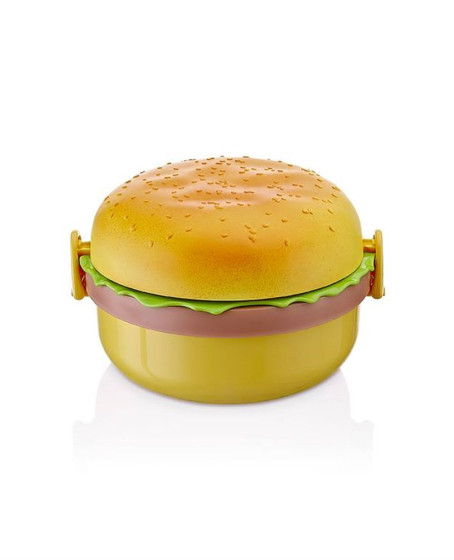 Hamburger Görünümlü Beslenme ve Saklama Kabı Hamburger Görünümlü Beslenme ve Saklama Kabı