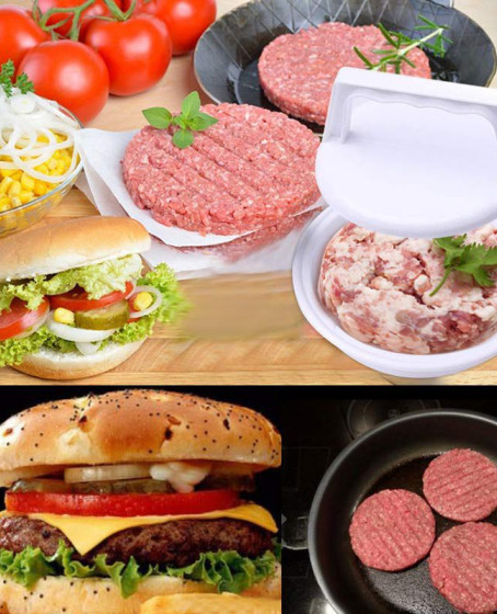 Hamburger Yapma Aparatı- Hamburger Pres Ve Köfte Kalıbı Hamburger Yapma Aparatı- Hamburger Pres Ve Köfte Kalıbı