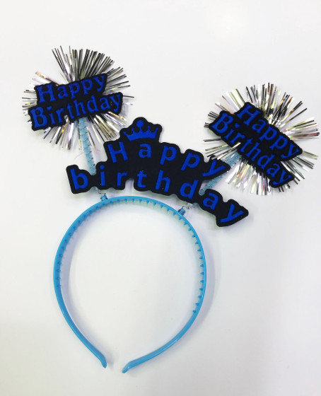 Happy Birthday Neon Renk Doğum Günü Tacı 12 Adet