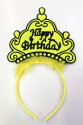 Happy Birthday Yazılı Neon Renk Taç 12 Adet