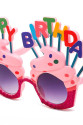 Happy Birthday Yazılı Pembe Fuşya Renk Pembe Pastalı Parti Gözlüğü 12x7 cm Happy Birthday Yazılı Pembe Fuşya Renk Pembe Pastalı Parti Gözlüğü 12x7 cm