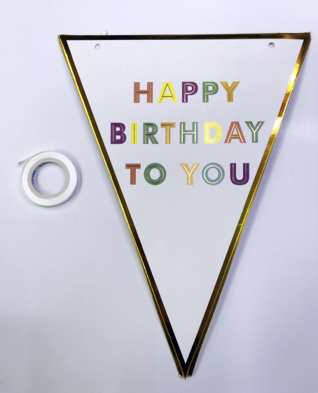 Happy Birthday To You Flama Bayrak Süs