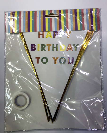 Happy Birthday To You Flama Bayrak Süs