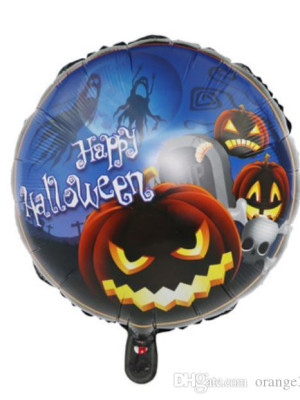 Happy Halloween Balkabağı Folyo Balon 18 inç