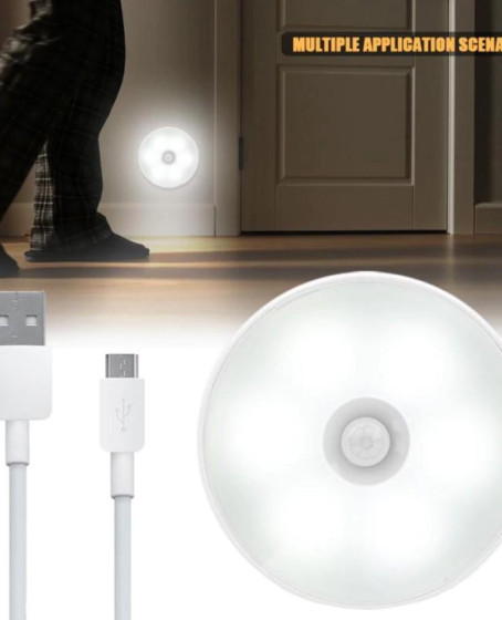 HAREKET SENSÖRLÜ USB ŞARJLI LED IŞIK LAMBA