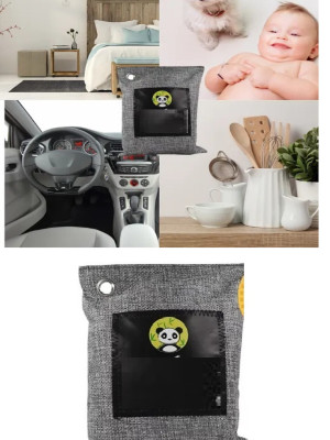 Hava Temizleme Torbası 100g Araba- Dolap- Banyo- Evcil Hayvan Koku Giderici- Bambu Kömür Koku Emici