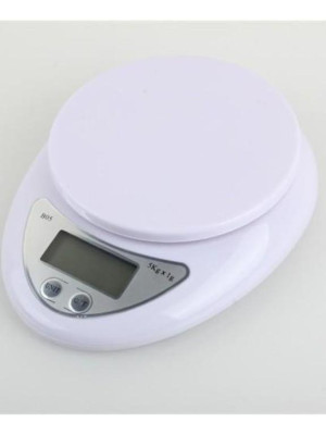 Hazneli Lcd Ekran Hassas Ölçüm Sensörlü 5 Kg Kapasite Dijital Mutfak Terazisi Tartısı