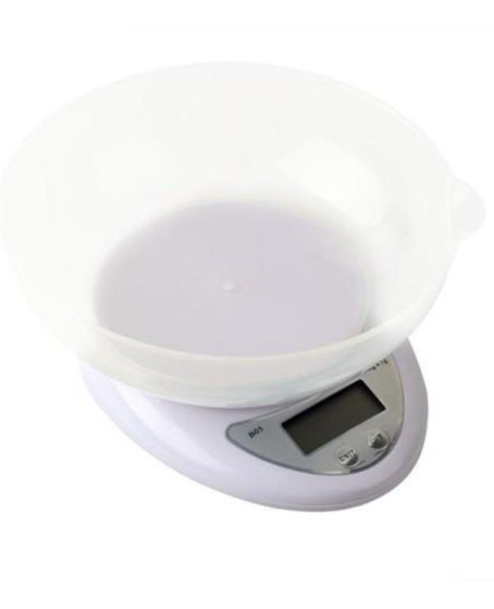 Hazneli Lcd Ekran Hassas Ölçüm Sensörlü 5 Kg Kapasite Dijital Mutfak Terazisi Tartısı