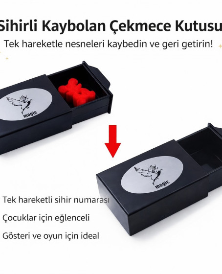Herşeyi Kaybeden Sihirli Kutu Sihirli Çekmece 3x10x7 cm